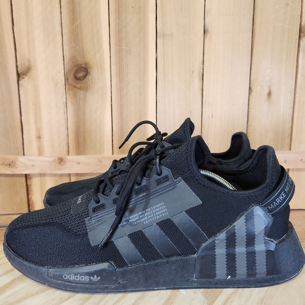 Adidas NMD_R1 V3 Shoes Mens 13 Black Textile Casual Athletic Sneakers HP9143